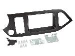 Supports Autoradio de Roger Kit Support Autoradio compatible avec Kia Picanto Noir 11-17 sans bouton START and STOP