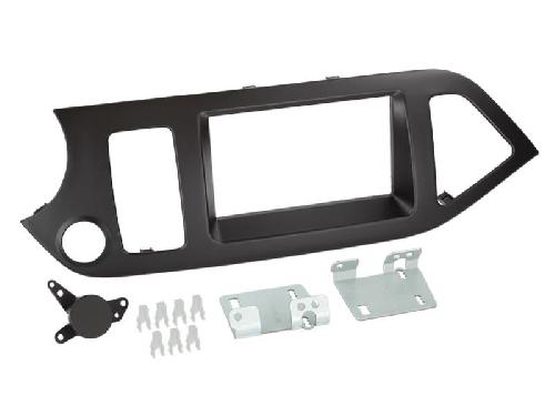 Supports Autoradio de Roger Kit Support Autoradio compatible avec Kia Picanto Noir 11-17 sans bouton START and STOP