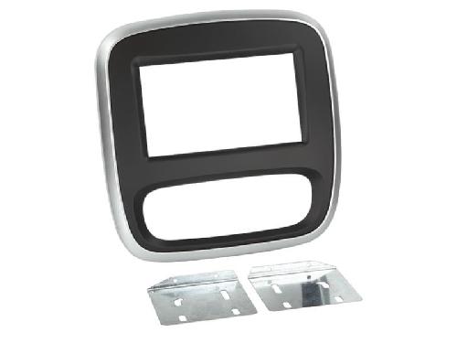 Supports Autoradio de Roger Kit Support Autoradio compatible avec Nissan Opel Renault Noir et argent