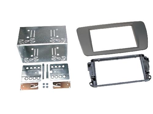 Supports Autoradio de Roger Kit Support autoradio compatible avec Seat Ibiza 6J gris conamera 2Din