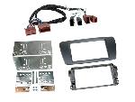 Supports Autoradio de Roger Kit Support autoradio compatible avec Seat Ibiza 6J Gris Galway 2Din
