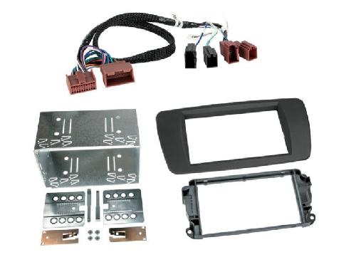 Supports Autoradio de Roger Kit Support autoradio compatible avec Seat Ibiza 6J Gris Tuam 2Din
