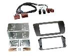Supports Autoradio de Roger Kit Support Autoradio compatible avec Seat Ibiza 6J Noir Nit 2Din