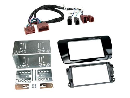 Supports Autoradio de Roger Kit Support autoradio compatible avec Seat Ibiza Noir brillant