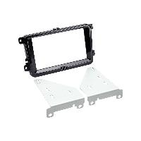 Kit Support autoradio compatible avec Seat Skoda VW Noir brillant Kit Support autoradio compatible avec Seat Skoda VW Noir brillant