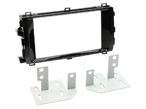 Facade autoradio Toyota Kit Support Autoradio compatible avec Toyota Auris ap13 - Noir brillant