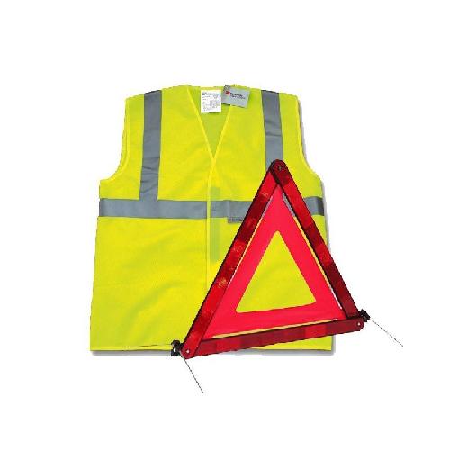 Gilet De Securite - Kit De Securite - Triangle De Securite Kit Triangle et Gilet de securite homologue E11 SWISSDRIVE