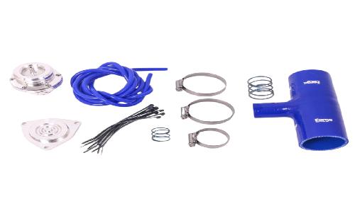 Electrovannes Kit Turbo Valve FMFK054B Bleu compatible avec Megane RS - Dump Valve + Kit de montage