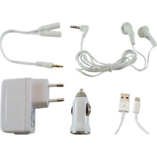 Allume Cigare - Prise Allume-cigare Kit voyage allume-cigare - 220V - cable Iphone - ecouteurs jack