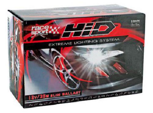 Ampoules HB3 12V Kit Xenon HID - 2 ampoules HB3 9005 - 35W - 8000K - Ballast Slim - 12V - RaceSport