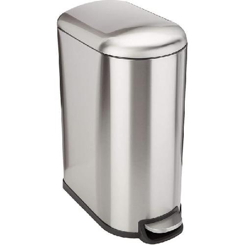 Poubelle - Corbeille - Support Sac KITCHEN MOVE Fuller Poubelle de cuisine etroite a pedale - Acier - 40L