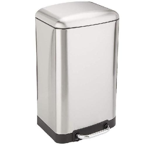Poubelle - Corbeille - Support Sac KITCHEN MOVE Poubelle a pedale GREENWICH - 30L - Inox