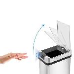 Poubelle - Corbeille - Support Sac KITCHEN MOVE Poubelle automatique PARKSIDE - 50L - Inox avec cerclage