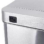 Poubelle - Corbeille - Support Sac KITCHEN MOVE Poubelle automatique PARKSIDE - 50L - Inox avec cerclage