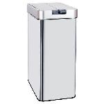 Poubelle - Corbeille - Support Sac KITCHEN MOVE Poubelle automatique SILVERLAKE - 60L - Inox avec cerclage