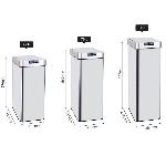 Poubelle - Corbeille - Support Sac KITCHEN MOVE Poubelle automatique SILVERLAKE - 70L - Inox avec cerclage