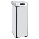 Poubelle - Corbeille - Support Sac KITCHEN MOVE Poubelle automatique SILVERLAKE - 70L - Inox avec cerclage