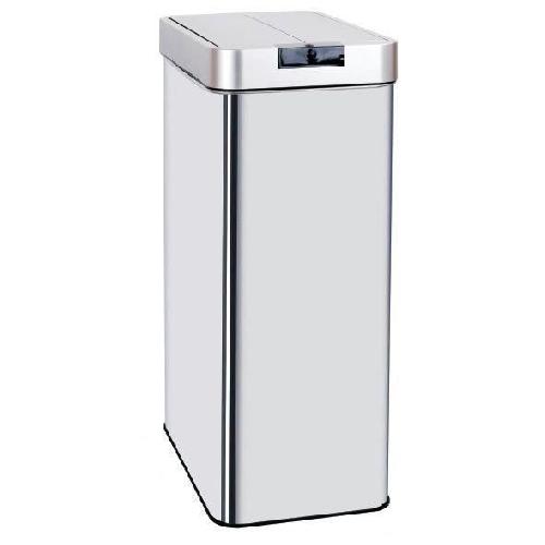 Poubelle - Corbeille - Support Sac KITCHEN MOVE Poubelle automatique SILVERLAKE - 70L - Inox avec cerclage