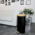 Poubelle - Corbeille - Support Sac KITCHEN MOVE Poubelle de cuisine a pedale Forest - 30L - Noir mat