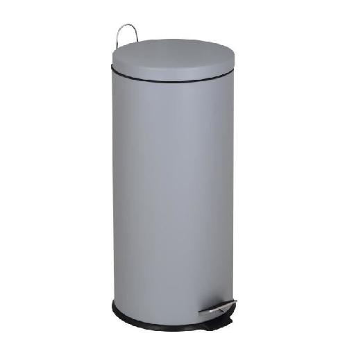 Poubelle - Corbeille - Support Sac KITCHEN MOVE Poubelle de cuisine a pedale URBAN 30L - En acier Gris
