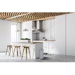 Poubelle - Corbeille - Support Sac KITCHEN MOVE Poubelle de cuisine a pedale URBAN 30L - En acier Gris