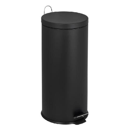 Poubelle - Corbeille - Support Sac KITCHEN MOVE Poubelle de cuisine a pedale URBAN 30L - En acier Noir