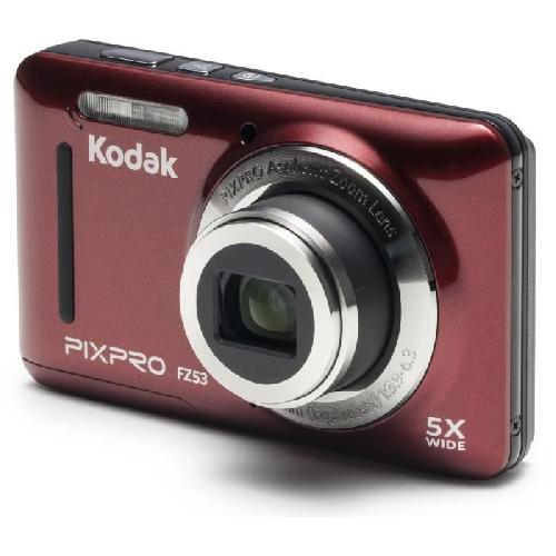 KODAK CZ53-RD - Kodak PixPro - Appareil photo Compact - Zoom Optique x5 -Capteur CCD 16 millions de pixels - Ecran LCD 2.7'' - Rouge