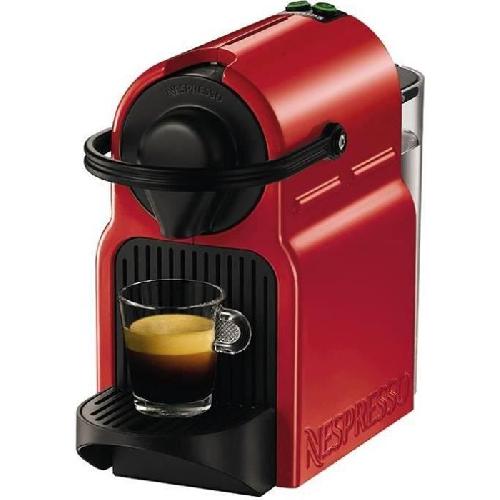 Machine A Expresso KRUPS Nespresso Inissia Machine a café NESPRESSO a capsules Espresso. Pression 19 bars. Arret auto. Rouge. YY1530FD