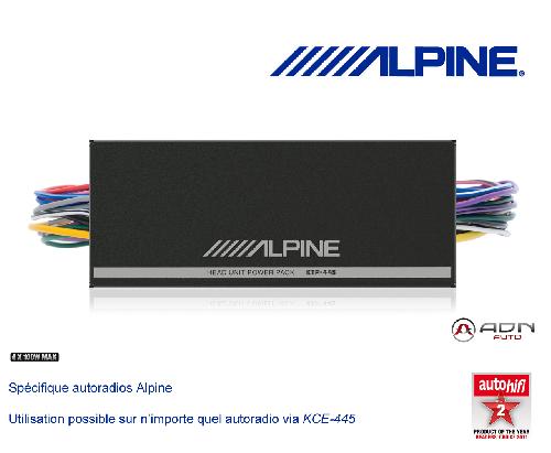 KTP-445 - Mini amplificateur numerique pour autoradios Alpine - 4 x 100W