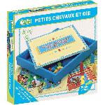 Jeu De Societe - Jeu De Plateau L'arbre a jouer - 66310 - jeux des petits chevaux et oie - coffret en bois