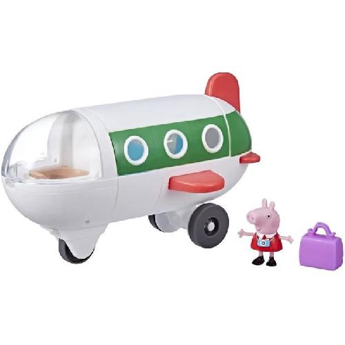 Vehicule Miniature Assemble - Engin Terrestre Miniature Assemble L'avion de Peppa Pig - Peppa's Adventures - avec 1 figurine Mlle Rabbit