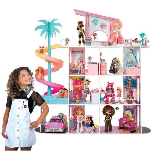 Poupee L.O.L. Surprise Maison de poupée en bois - Fashion House - 4 étages - H 120 cm