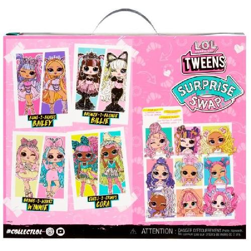 Poupee L.O.L. Surprise Tweens Surprise Swap Fashion Doll- Bronze-2-Blonde Billie - 1 poupée Tweens 17cm. 1 mini tete a coiffer et des