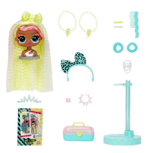 Poupee L.O.L. Surprise Tweens Surprise Swap Fashion Doll - Curls-2- Crimps Cora - 1 poupée Tweens 17cm. 1 mini tete a coiffer et des