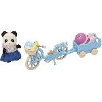 Figurine Miniature - Personnage Miniature La fille panda. son vélo et sa remorque - SYLVANIAN FAMILIES - 5652 - Pour enfant a partir de 3 ans