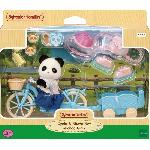 Figurine Miniature - Personnage Miniature La fille panda. son vélo et sa remorque - SYLVANIAN FAMILIES - 5652 - Pour enfant a partir de 3 ans