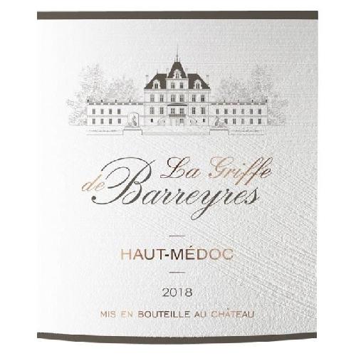 Vin Rouge La Griffe de Barreyres 2019 Haut-Médoc - Vin rouge de Bordeaux