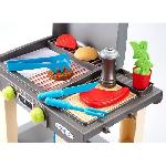 Dinette - Cuisine La Plancha + 12 Accessoires inclus. Jeu d'imitation. Outillage de jardin pour enfants. Jouets Ecoiffier 4669. Des 18 mois. Fabriqué