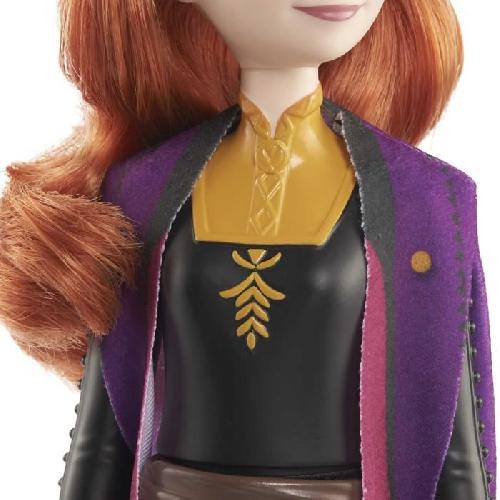 Poupee La Reine des Neiges 2-Anna-Mattel Poupée Disney avec habillage et accessoires HLW50