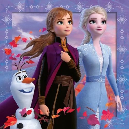 Puzzle LA REINE DES NEIGES 2 Puzzles 3x49 pieces - Le voyage commence - Ravensburger - Lot de puzzles enfant - Des 5 ans