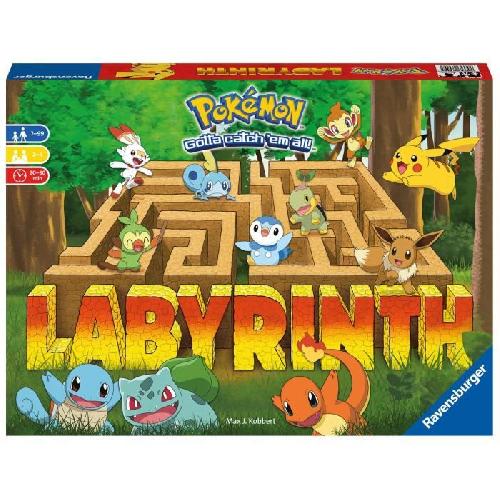 Jeu De Societe - Jeu De Plateau Labyrinthe POKEMON - Ravensburger - Jeu de société famille - Chasse au trésor - 2 a 4 joueurs des 7 ans