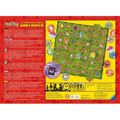 Jeu De Societe - Jeu De Plateau Labyrinthe POKEMON - Ravensburger - Jeu de société famille - Chasse au trésor - 2 a 4 joueurs des 7 ans