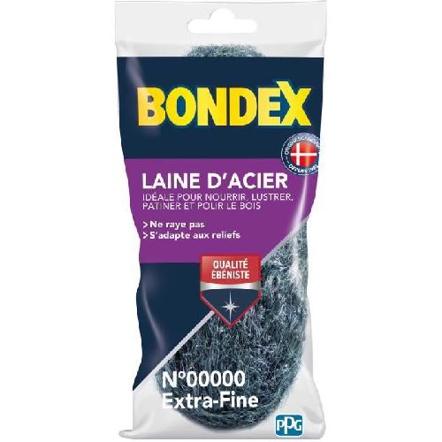 Traitement - Restauration Des Meubles Bois (decapant Bois - Huile Pour Bois - Pate A Bois - Cire A Bois) Laine d'acier extra fine - BONDEX - 420508 - 150 g