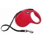 Laisse enrouleur pour chien moyen FLEXI New CLASSIC - 5m - Rouge