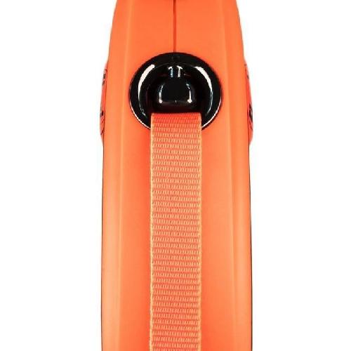 Laisse - Sangle - Accouple Laisse enrouleur pour chien TRIXIE flexi XTREME - Taille S - 5m - Noir et orange