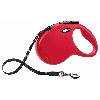 Laisse - Sangle - Accouple Laisse enrouleur pour chien moyen FLEXI New CLASSIC - 5m - Rouge