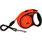 Laisse - Sangle - Accouple Laisse sangle TRIXIE flexi XTREME - Taille XS - 3m - Noir et orange