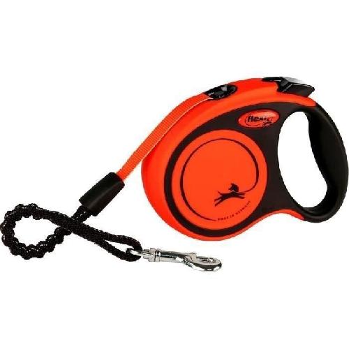 Laisse - Sangle - Accouple Laisse sangle TRIXIE flexi XTREME - Taille XS - 3m - Noir et orange