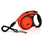 Laisse - Sangle - Accouple Laisse sangle TRIXIE flexi XTREME - Taille XS - 3m - Noir et orange