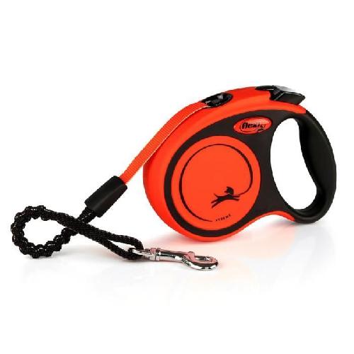 Laisse - Sangle - Accouple Laisse sangle TRIXIE flexi XTREME - Taille XS - 3m - Noir et orange